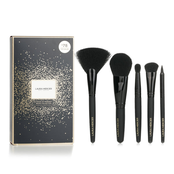 Laura Mercier Stroke of Midnight Brush Collection (5x Brush + 1xPouch)  5pcs+1xPouch
