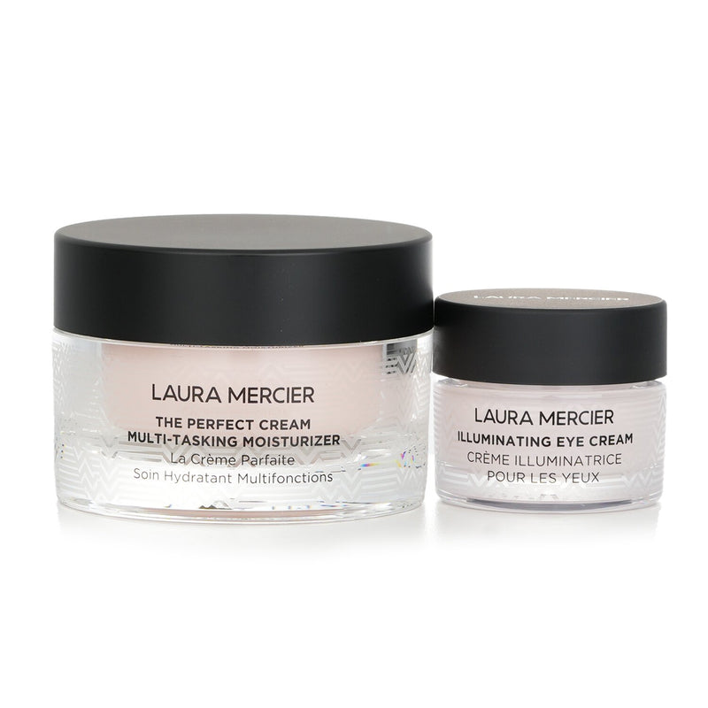 Laura Mercier The Perfect Cream & Illuminating Eye Cream Set: The Perfect Cream Multi-Tasking Moisturizer + Illuminating Eye Cream  2pcs