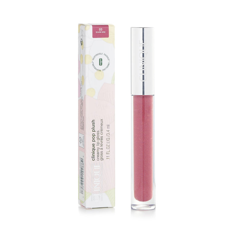 Clinique Pop Plush Creamy Lip Gloss - # 03 Brulee Pop  3.4ml/0.11oz