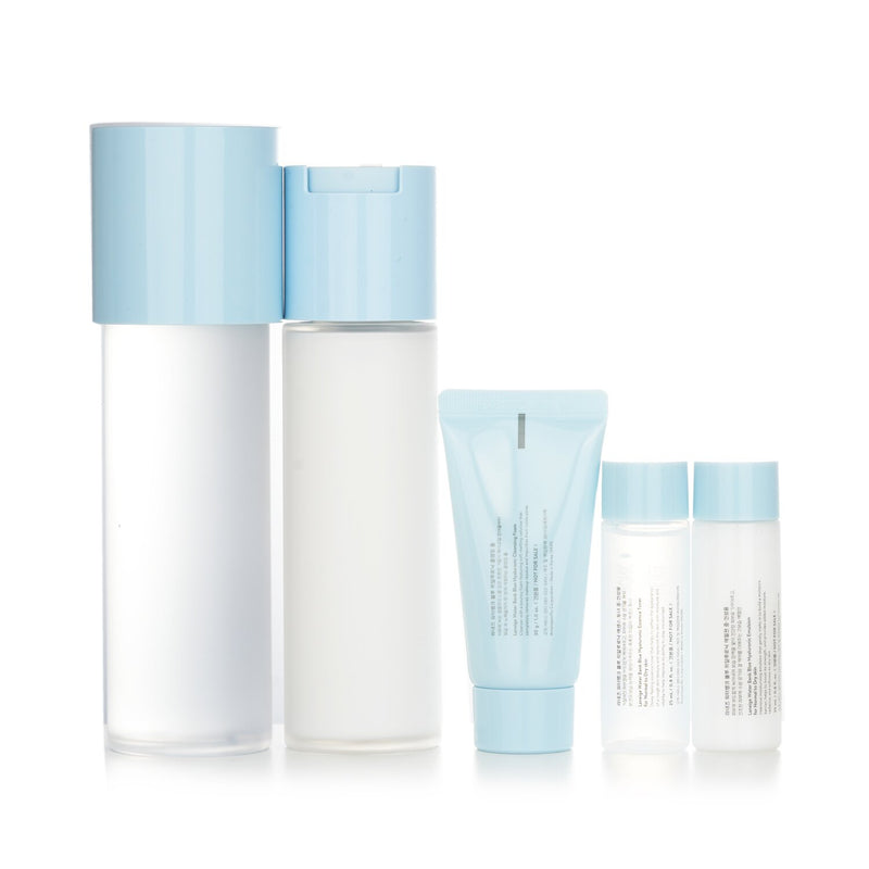 Laneige Water Bank Blue Hyaluronic 2 Step Essential Set (For Normal to Dry Skin)  5pcs