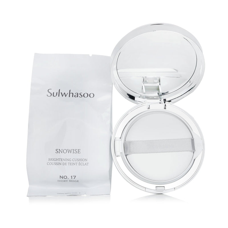Sulwhasoo Snowise Brightening Cushion SPF50 With Extra Refill  - # No.17 Ivory Beige  2x14g/0.98oz