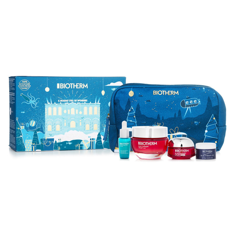 Biotherm Blue Therapy Red Algae Uplift Set:  4pcs+1pouch