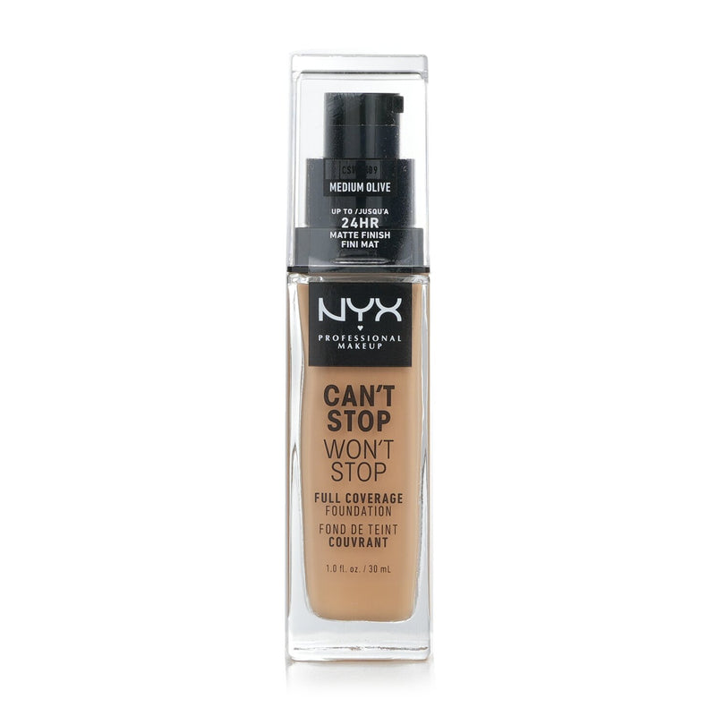 NYX Can't Stop Won't Stop Full Coverage Foundation - # Medium Olive  18ml/0.6oz