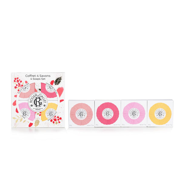 Roger & Gallet Wellbeing Soaps Coffret:  4pcs