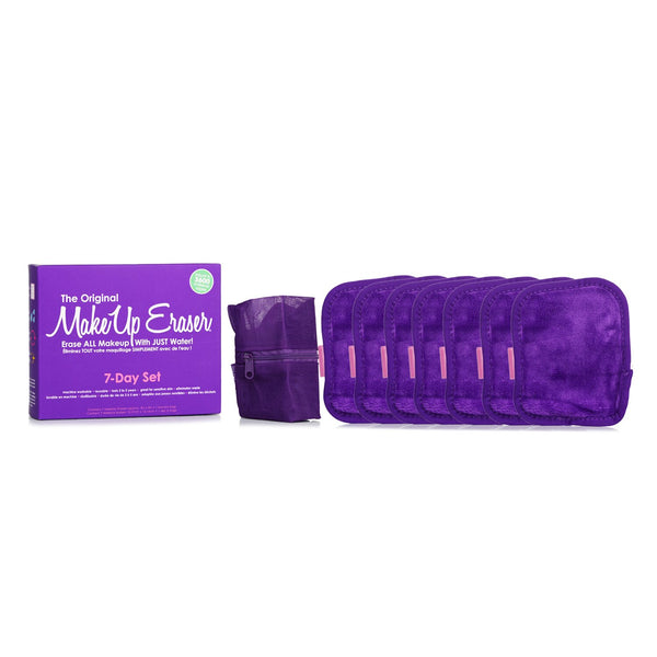 MakeUp Eraser Queen Purple 7 Day Set (7x Mini MakeUp Eraser Cloth + 1x Bag)  7pcs+1bag