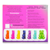 MakeUp Eraser Gummy Bear 7 Day Set (7x Mini MakeUp Eraser Cloth + 1x Bag)  7pcs+1bag