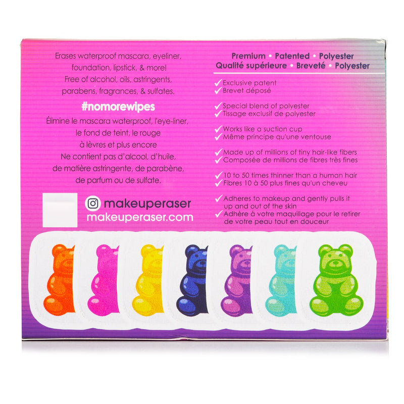 MakeUp Eraser Gummy Bear 7 Day Set (7x Mini MakeUp Eraser Cloth + 1x Bag)  7pcs+1bag