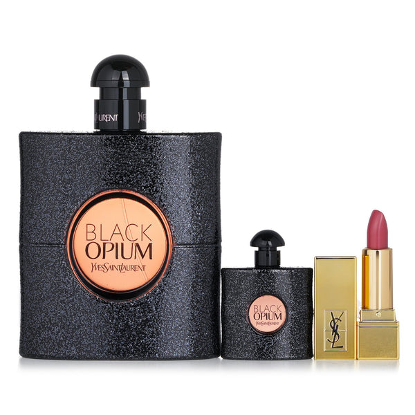 Yves Saint Laurent Black Opium Eau De Parfum Gift Set:  3pcs