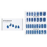 Mavenir Nail Sticker - # Deep Shell Blue Nail  32pcs