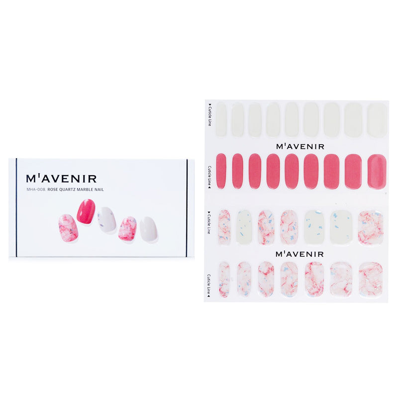 Mavenir Nail Sticker - # Rose Quartz Marble Nail  32pcs