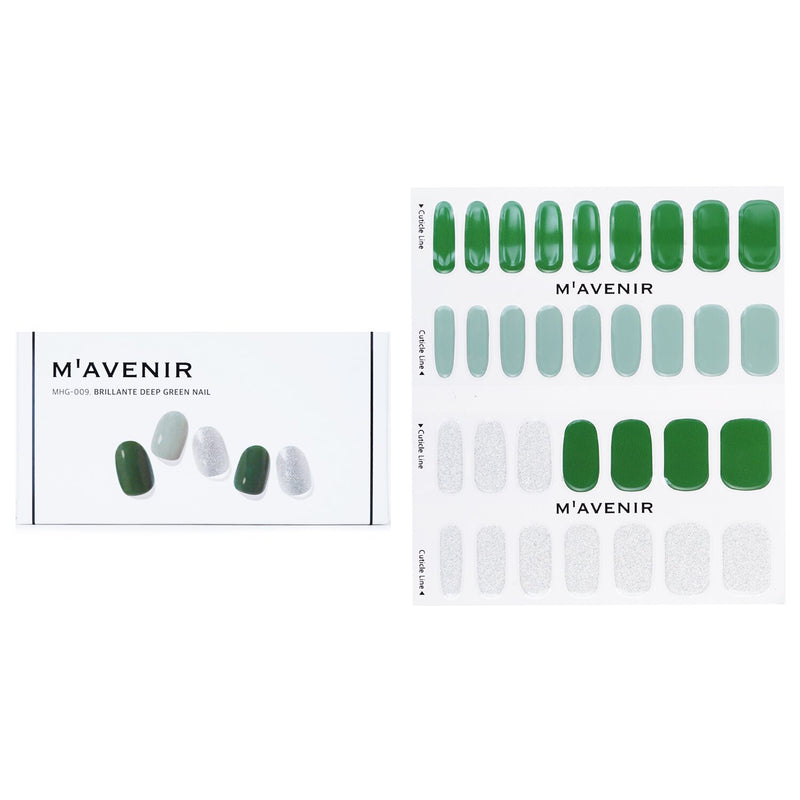 Mavenir Nail Sticker (Green) - # Brillante Deep Green Nail  32pcs