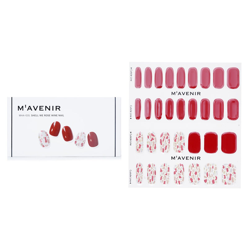 Mavenir Nail Sticker (Red) - # Vino Splash Nail  32pcs