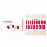 Mavenir Nail Sticker (Red) - # Burgundy Day Nail  32pcs