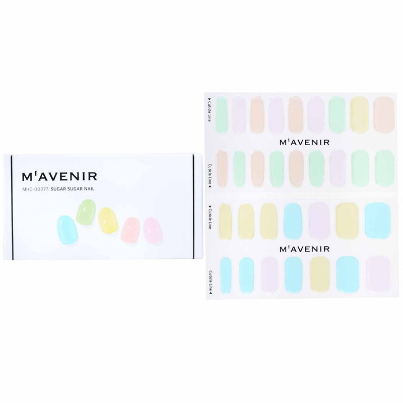 Mavenir Nail Sticker (Assorted Colour) - # White Pearl Summer Pedi  36pcs