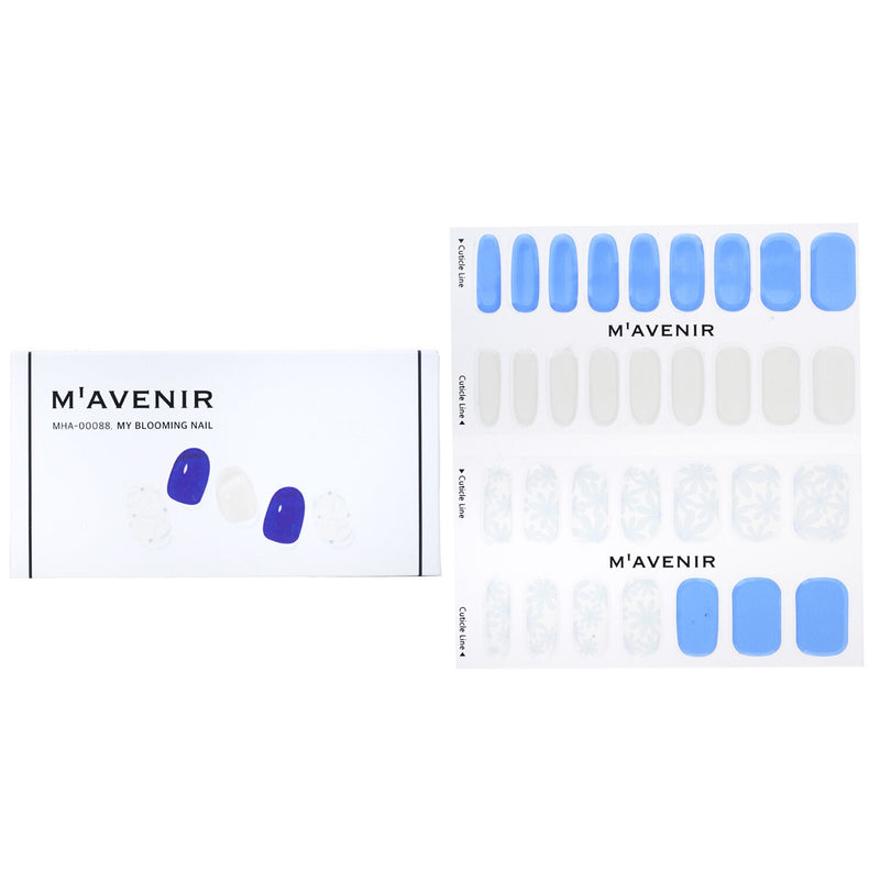 Mavenir Nail Sticker (Assorted Colour) - # Dusty Blue Pedi  36pcs