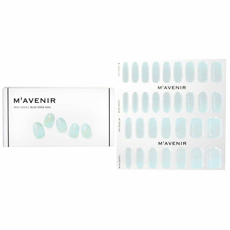 Mavenir Nail Sticker (Blue) - # Aurora Babyblue Nail  32pcs