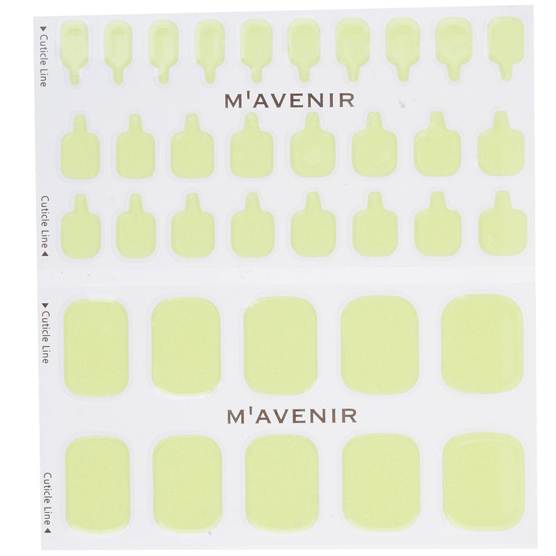 Mavenir Nail Sticker (Yellow) - # Lemon Crumble Pedi  36pcs