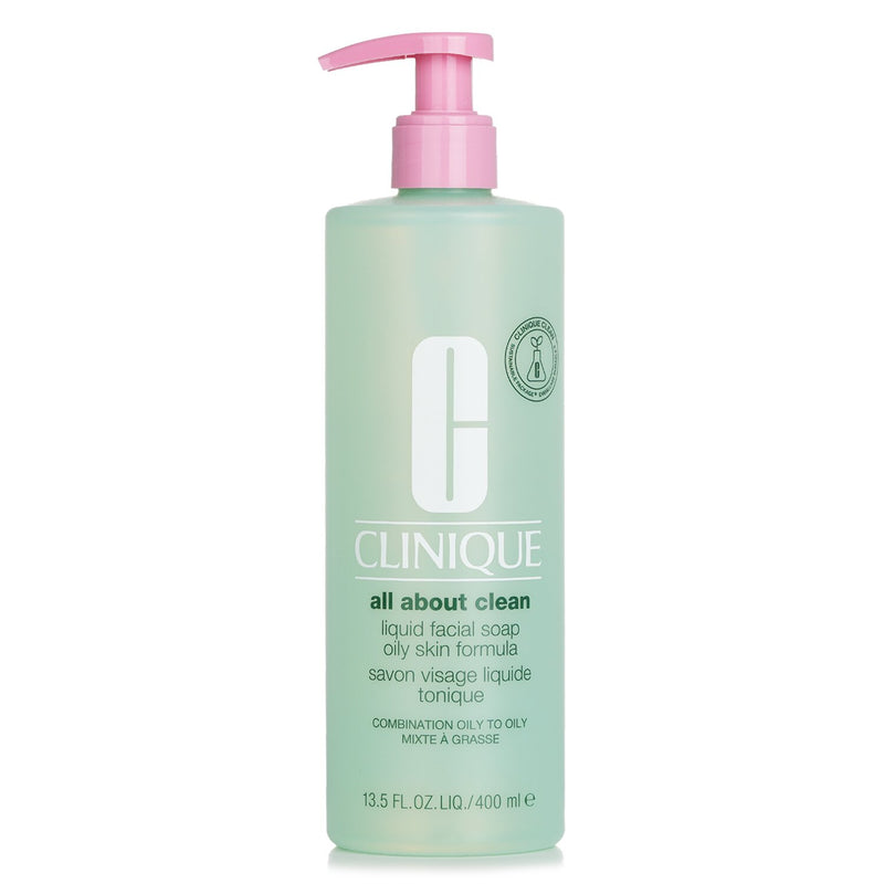 Clinique All About Clean Liquid Facial Soap Oily Skin Formula (Combination Oily to Oily Skin)  400ml/13.5oz