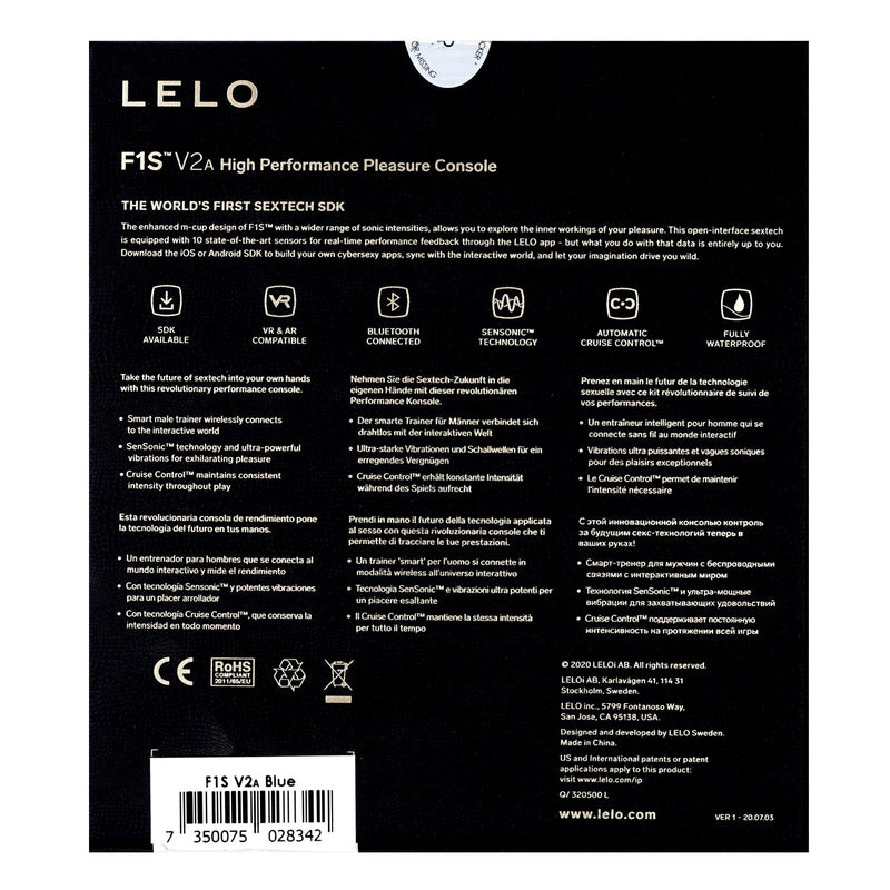LELO F1S V2A High Performance Pleasure Console - # Blue  1pc
