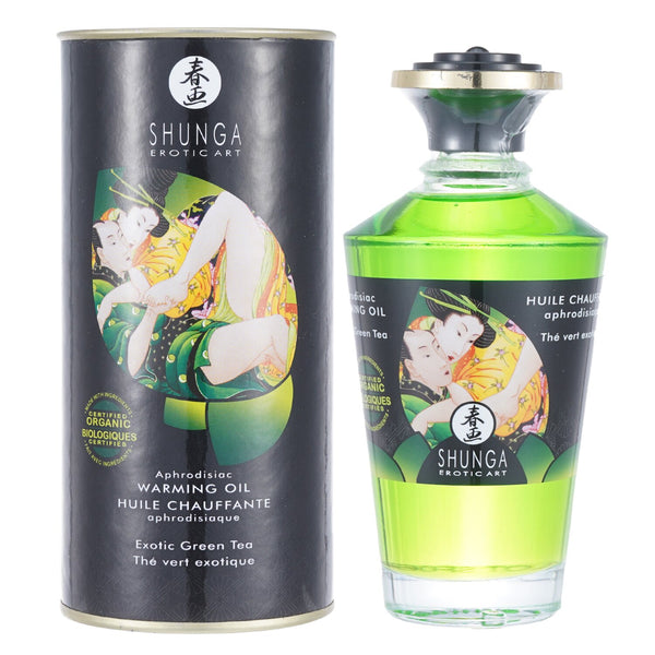 SHUNGA Aphrodisiac Warming Oil - Organica Exotic Green Tea  100ml/3.5oz