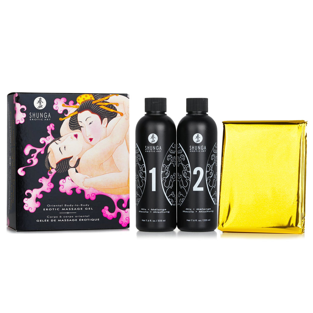 SHUNGA Oriental Body-to-Body Erotic Massage Gel - Sparkling Strawberry Wine  077002 1pc