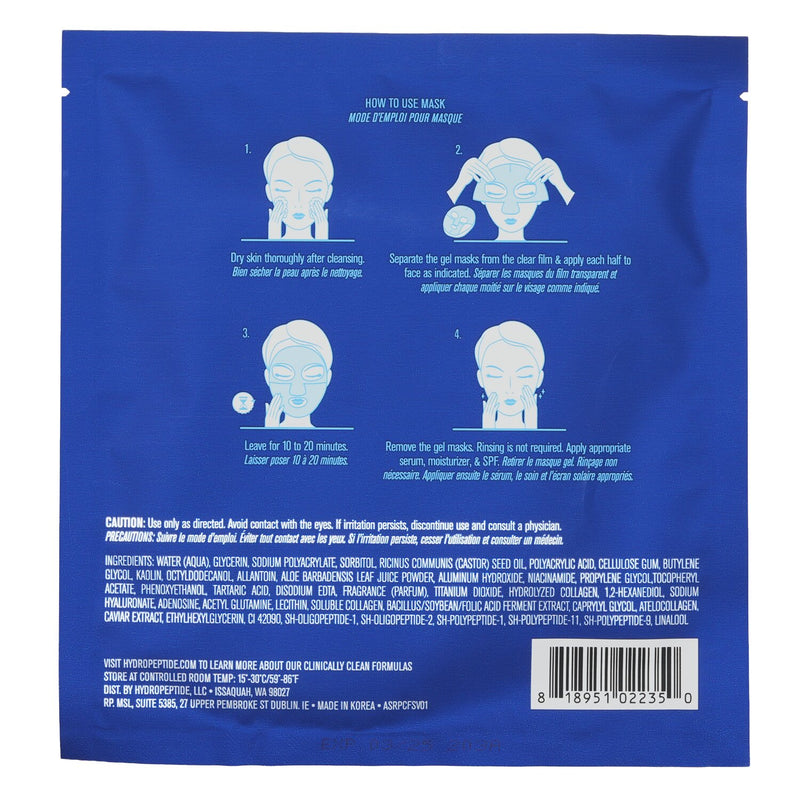 HydroPeptide PolyPeptide Collagel+ Line Lifting Hydrogel Mask For Face Anti Wrinkle  4 Treatments