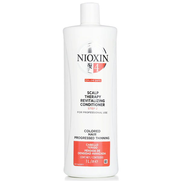 Nioxin Derma Purifying System 4 Scalp Therapy Revitalizing Step 2 Conditioner (Colored Hair, Progressed Thinning, Color Safe)  1000ml/33.8oz