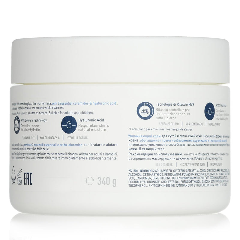 CeraVe Moisturising Cream For Dry to Very Dry Skin  340g/12oz