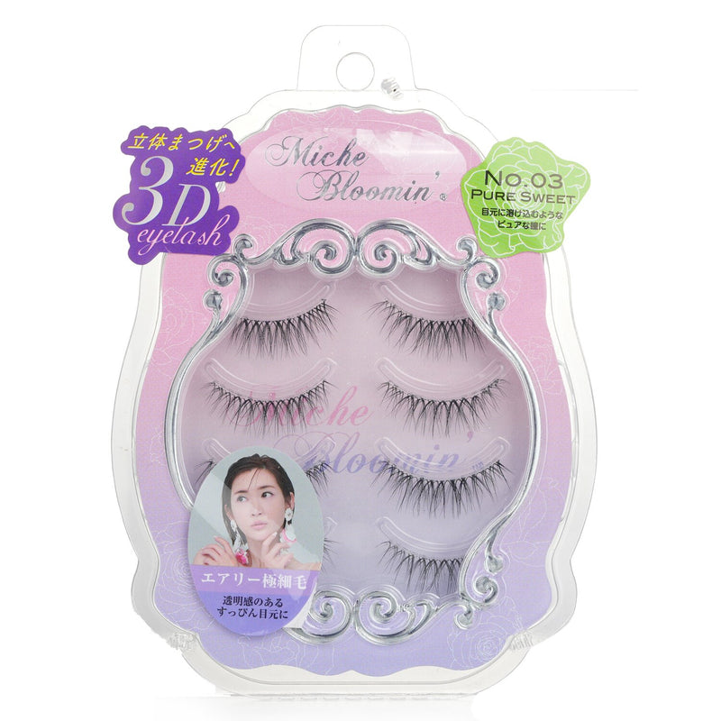 Miche Bloomin' 3D Eyelash - # 02 Pure Nude  4pairs