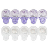 Miche Bloomin' Quarter Veil 1 Day Color Contact Lense (107 Clear Grege) - - 3.50  10pcs