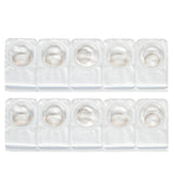 Miche Bloomin' Iris Glow 1 Day Color Contact Lenses (506 Opal Gray) - - 4.00  10pcs