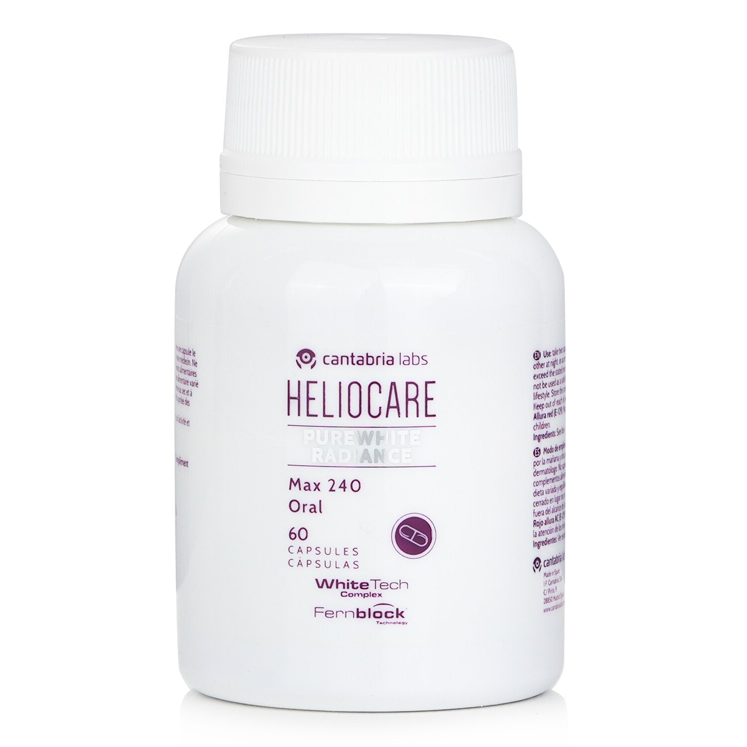 Heliocare by Cantabria Labs Purewhite Radiance Max 240 Oral 60capsules ...