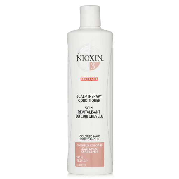 Nioxin Density System 3 Scalp Therapy Conditioner (Colored Hair, Light Thinning, Color Safe)  500ml/16.9oz