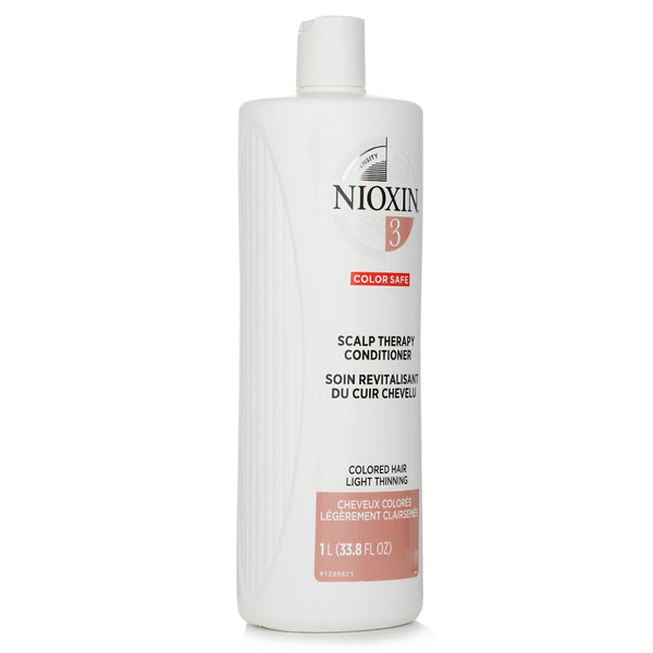 Nioxin Density System 3 Scalp Therapy Conditioner (Colored Hair, Light Thinning, Color Safe)  1000ml/33.8oz