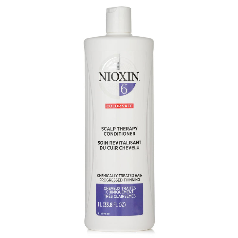 Nioxin Density System 6 Scalp Therapy Conditioner (Chemically Treated Hair, Progressed Thinning, Color Safe)  1000ml/33.8oz