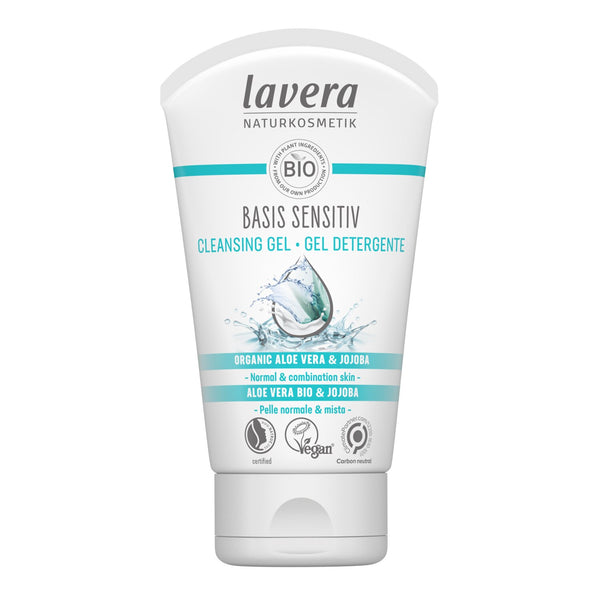 Lavera Basis Sensitiv Cleansing Gel - Organic Aloe Vera & Jojoba (For Normal & Combination Skin)  125ml/4oz