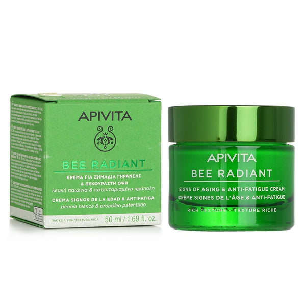 Apivita Bee Radiant Signs Of Aging & Anti-Fatigue Cream - Rich Texture (Exp. Date: 06/2023)  50ml/1.69oz