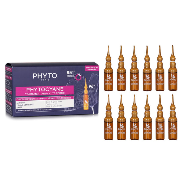 Phyto PhytoCyane Anti-Hair Loss Reactional Treatment (For Woman)  12x5ml/0.16oz