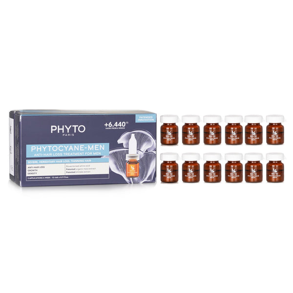 Phyto PhytoCyane Anti-Hair Loss Treatment (For Men)  12x3.5ml/0.11oz