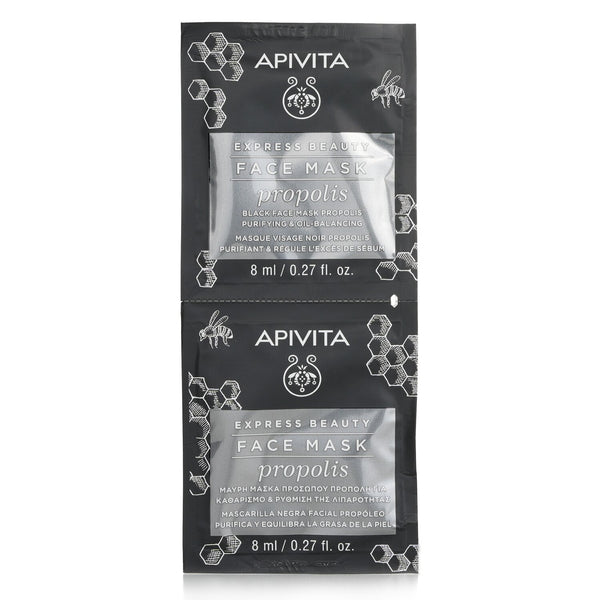 Apivita Express Beauty Face Mask with Propolis (Purifying & Oil-balancing) - Unboxed  6x(2x8ml)