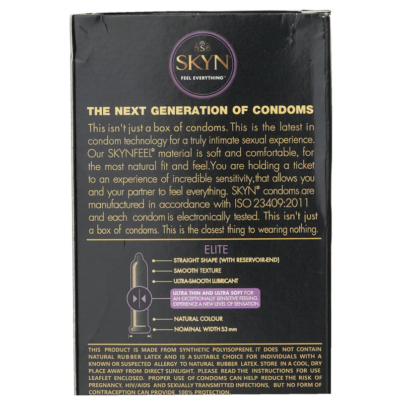 Skyn Elite Non-latex Condoms 10pcs 10pcs/box Fresh Beauty Co. USA Skyn Elite Non-latex Condoms 10pcs 10pcs/box Fresh Beauty Co. USA