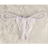 A-One Guy's Men's Hemp Rope Thong GS-005 - # White  1 pc