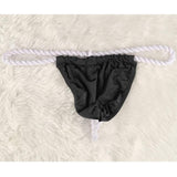 A-One Guy's Men's Hemp Rope Thong GS-006 - # Black  1 pc