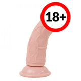 A-One Wuyi Suction Plate 16.5cm Simulation Dildo Massage Stick  1 pc