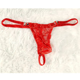 A-One Guy's Men's Lace Thong GS-004 - # Red  1 pc