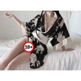My Outfitssss Sexy floral Japanese Kimono Set  1 pc