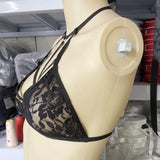 My Outfitssss Sexy strap lace top - # Black Medium  1 pc