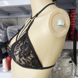 My Outfitssss Sexy strap lace top - # Black Large  1 pc