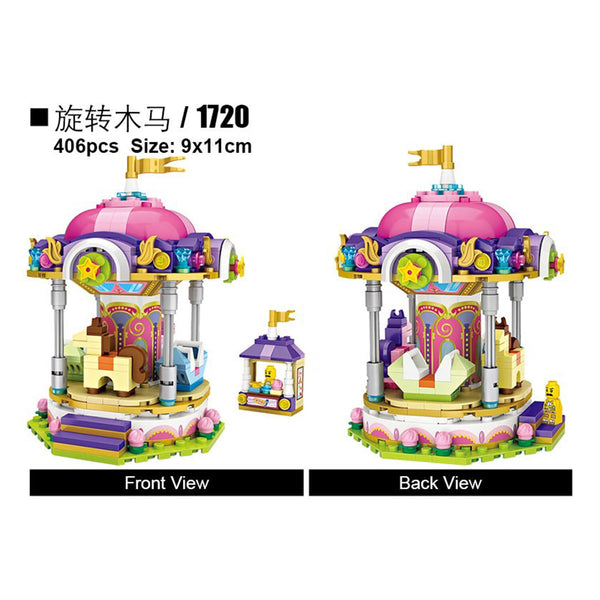 Loz LOZ Dream Amusement Park Series - Carousel  13.5 x 18 x 8cm
