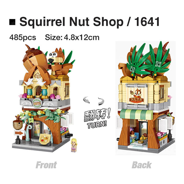 Loz LOZ Street Series - Squirrel Nut Shop  19.5x16.5x4.5cm